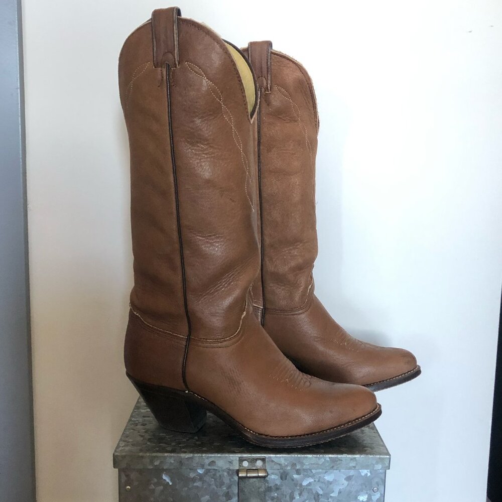 Abilene Vintage Cowboy Boots Size 8